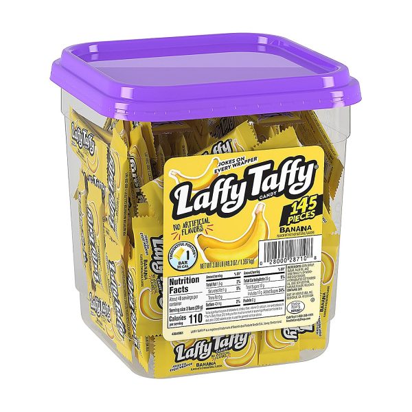 Laffy Taffy Candy. Banana Flavor (145 Pieces)